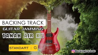 Backing tracks TANAH AIR KU, untuk solo gitar, standart G