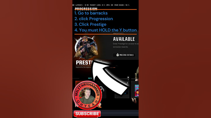 How to Prestige in BO6.  Where to click and how.  #bo6  @Activision