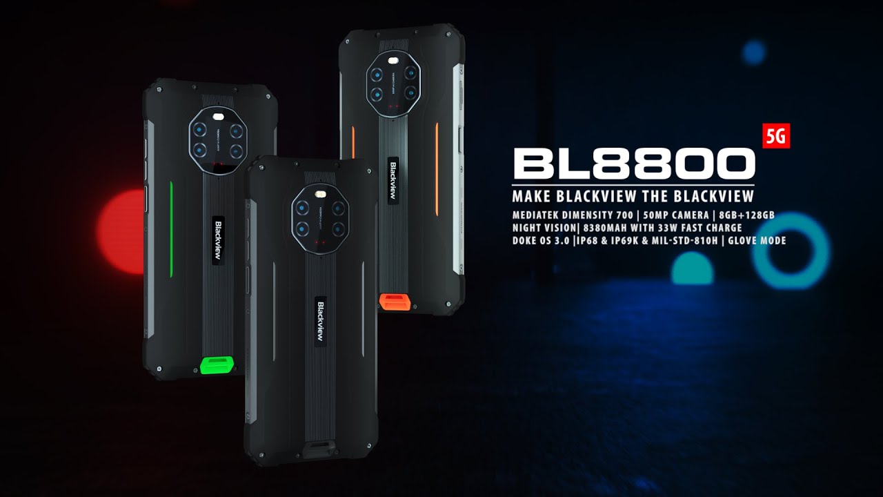 Blackview BL8800: Official Introduction  World's First 5G Night Vision  Rugged Phone 