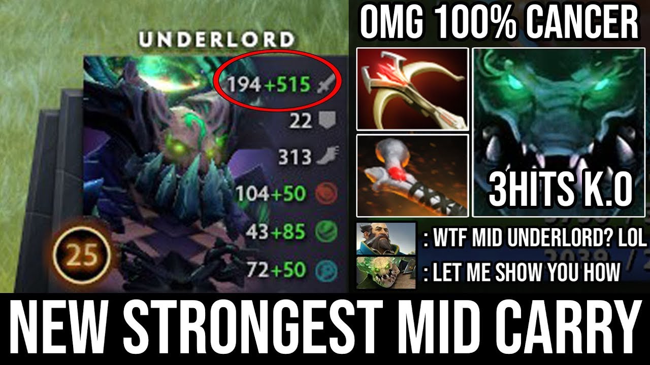 OMG +500 DAMAGE New Cancer Hero Mid 3Hits Deleted Everyone & Max Atrophy Aura | BEST BUILD DOTA 2