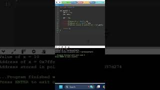 Pointer in C #coding #shorts #cprogramming #pointerinc #cbasics #coding #ai #logicbuilding #logic