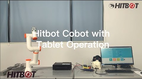 Use guideline of 6 axis robot arm on tablet