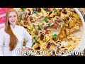 Cheesy Cranberry Pistachio Pork Casserole Recipe - with JUICY Pork Tenderloin