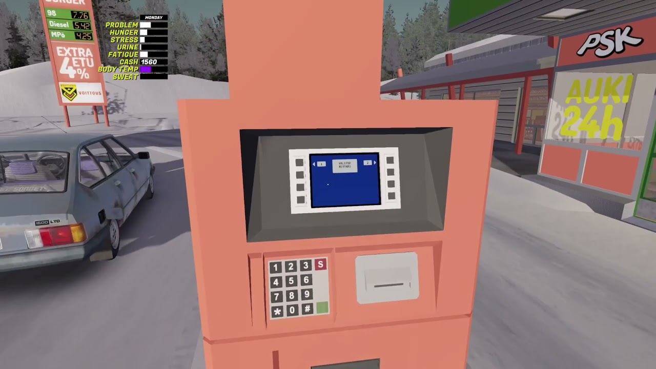 My Winter Car    How to refuel at a gas station