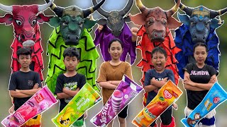 Episode terbaru | MAKAN ES KRIM AJAIB SEMUA B0C1L BERUBAH MENJADI BANTENGAN BEROT