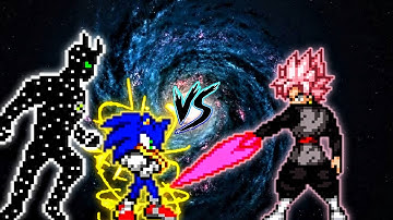 Sonic Chaos OP (all form) & Ben 10 UA OP VS Goku Black Purgation OP (all form) in Jump Force Mugen