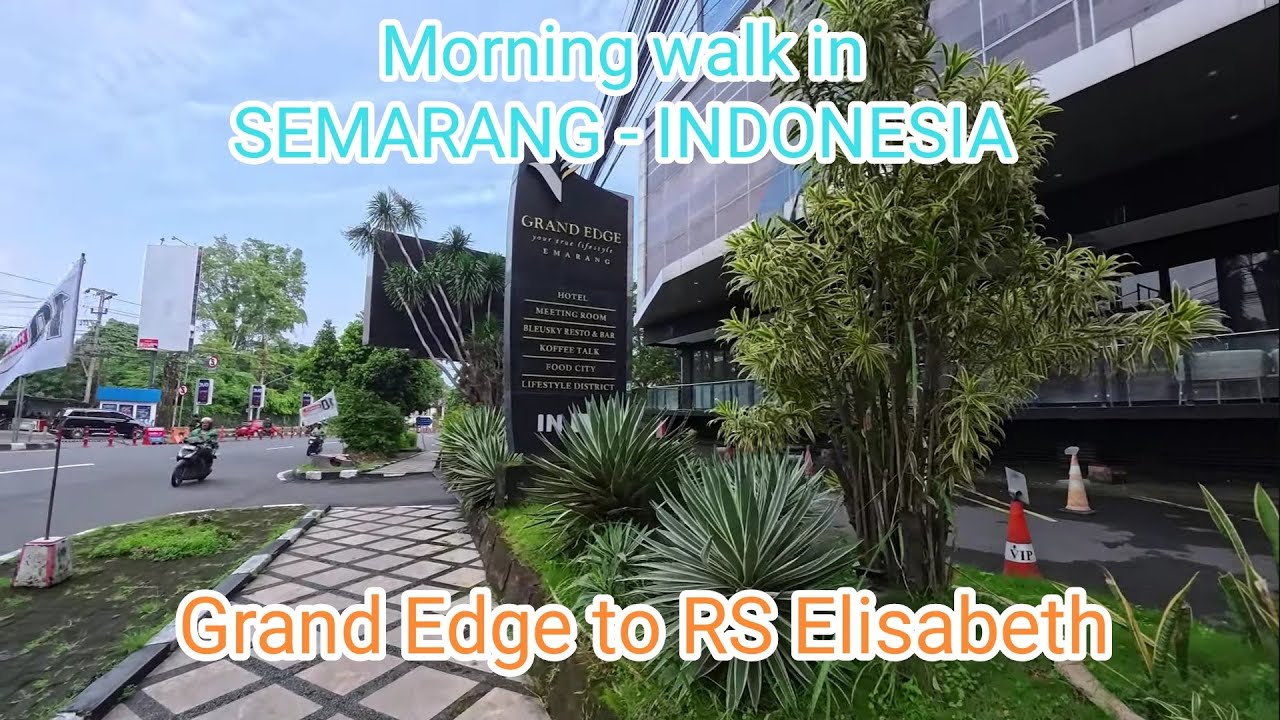 Jalan Pagi di Semarang | Dari Hotel Grand Edge ke RS Elisabeth lewat Taman Diponegoro