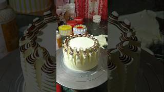 butterscotch cake 500 gram ka counter check video kainchi wala design#butterscotch #cake