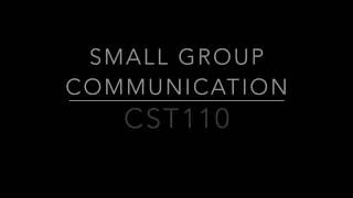 CST 110 Small Group Presentation