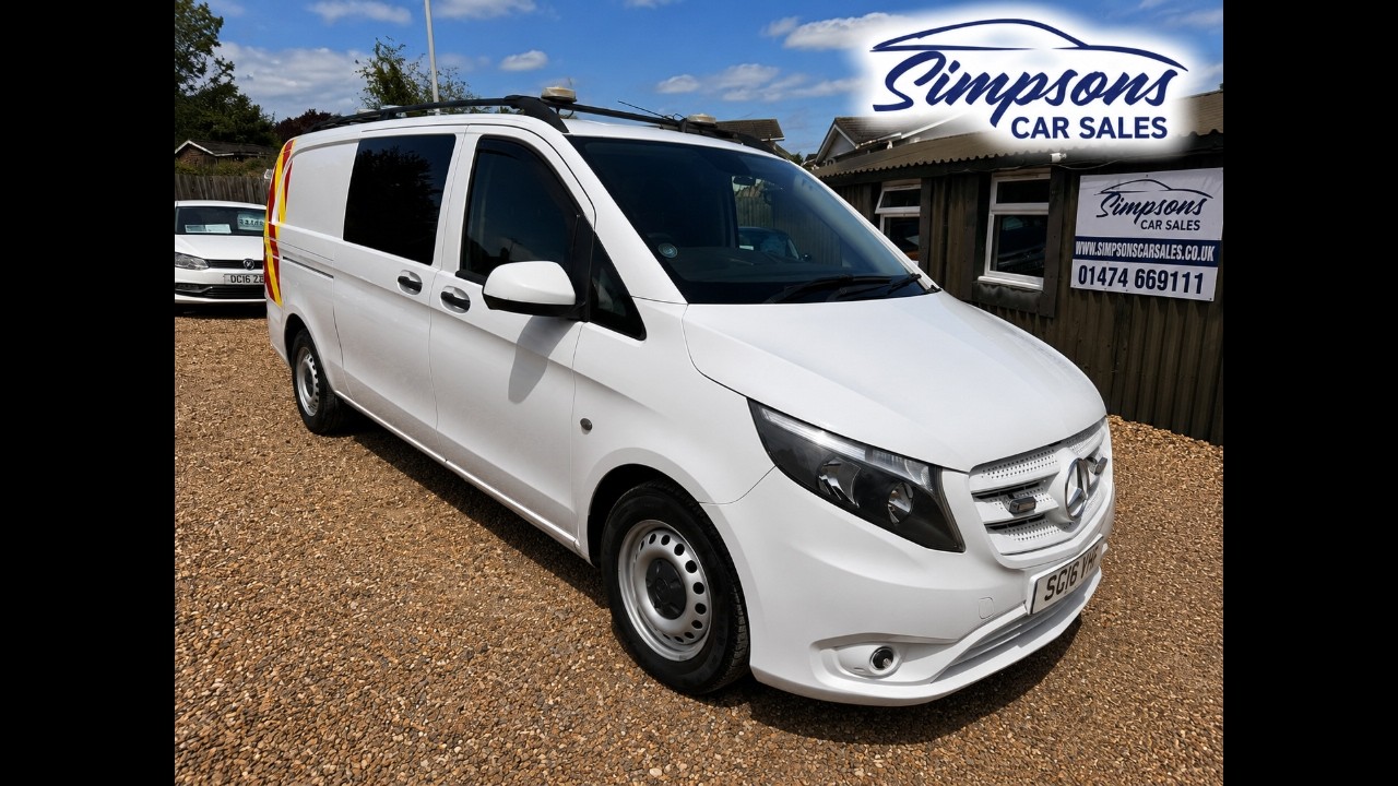 Mercedes-Benz Vito Custom Crew Van 1.6 Diesel - SC16GZL - YouTube