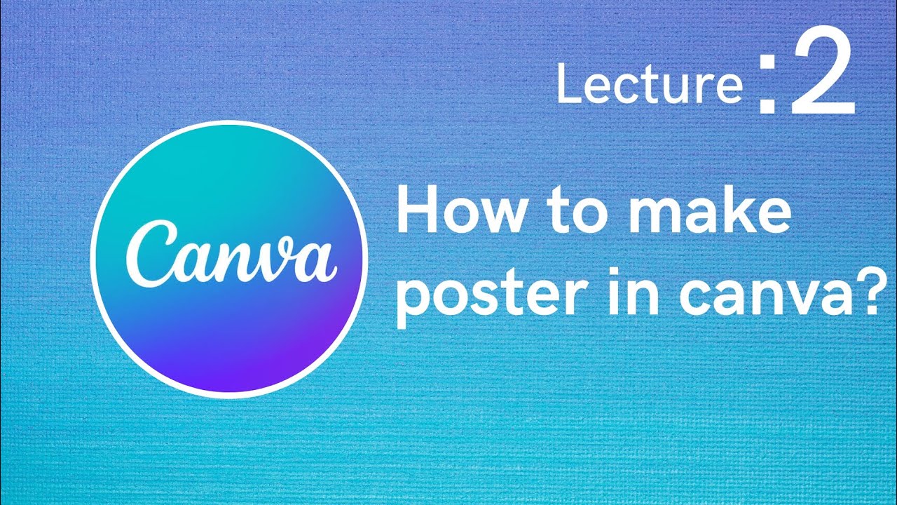 #poster making in #canva @Kiranskillsacademy #graphics - YouTube