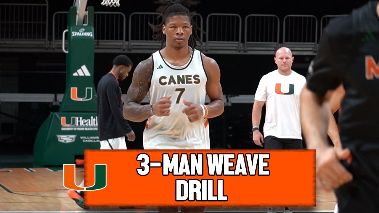 Miami Basketball Practice Drills 🏀 3 Man Weave & Passing