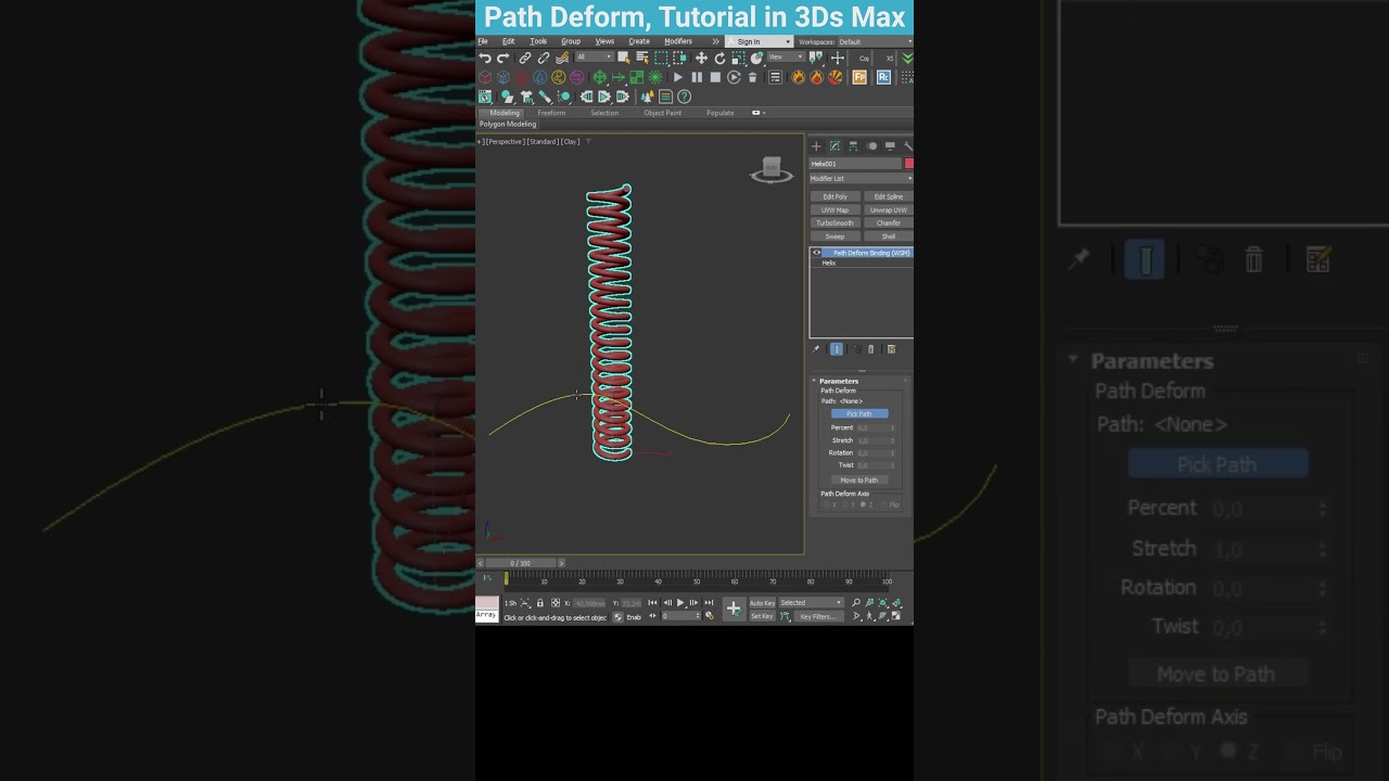 Mastering Path Deform in 3Ds Max 