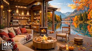 Stress Relief with Relaxing Jazz Instrumental Music 🍂 Autumn Coffee Shop Ambience & Warm Jazz Music screenshot 4