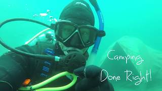 One of the coldest dives Ive ever done - Moose Mountain 16