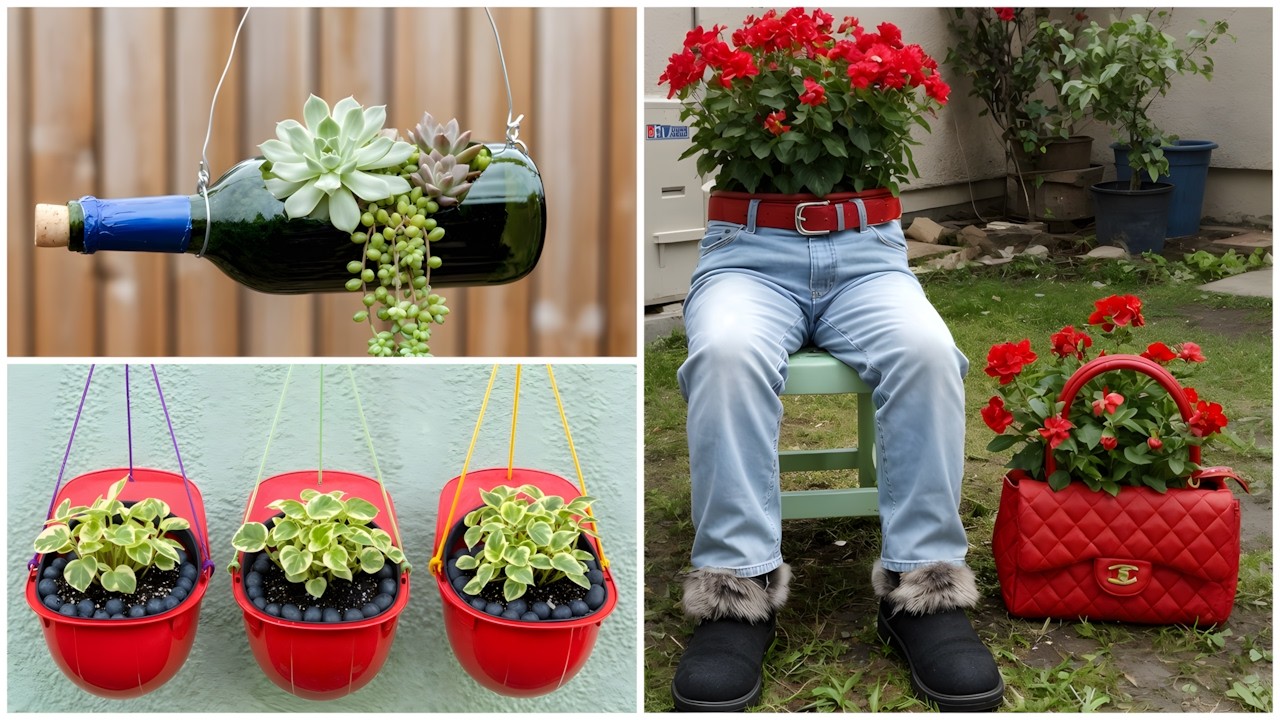 TRANSFORME OBJETOS VELHOS EM DECORAÇÃO ENCANTADORA PARA O JARDIM