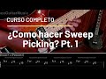 Como hacer Sweep Picking (Ejercicios) - Tutorial/Curso completo - Parte 1 | BruceGuitarMusic