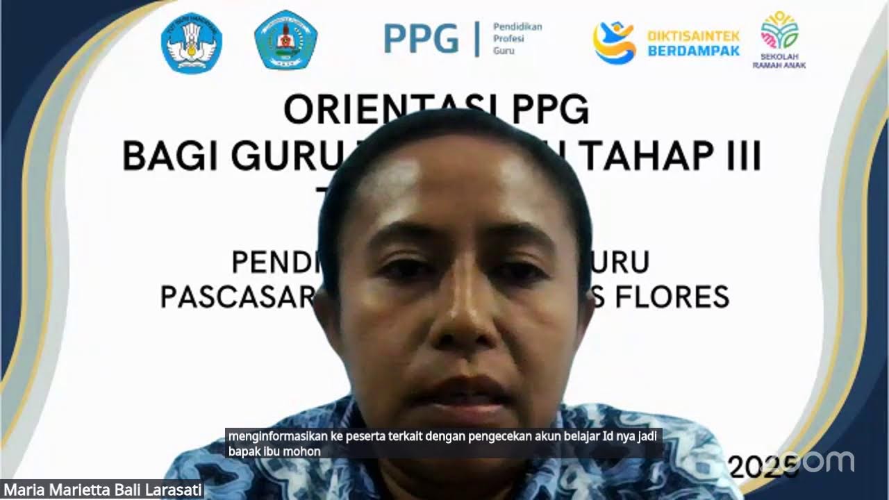 Orientasi  PPG Bagi Guru Tertentu Tahap 3 Tahun 2025 Pascasarjana Universitas Flores
