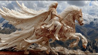 Heavenly Angel Riding Winged Horse Ai Cinematic Fantasy Dream World Onedream Vision