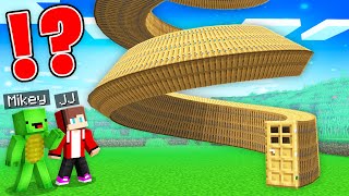 JJ and Mikey Found NEW SPIRAL DOOR in Minecraft Maizen!