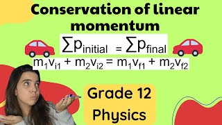 Principle of Conservation of linear momentum Grade 12