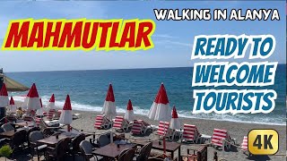 : Alanya - Life and Walking in Alanya - Mahmutlar in April - ready to welcome tourists