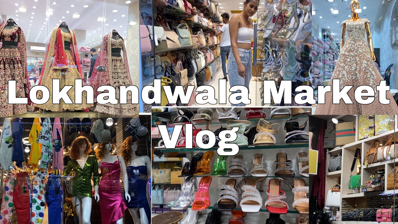 VLOG 24: LOKHANDWALA MARKET VLOG || NEW COLLECTION || DESIGNER BOUTIQUE, JEWELLERY, HEELS, FOOD