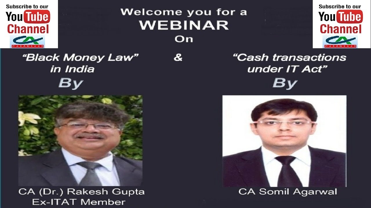 Black Money Law in India | Cash transactions under Income Tax Act, 1961