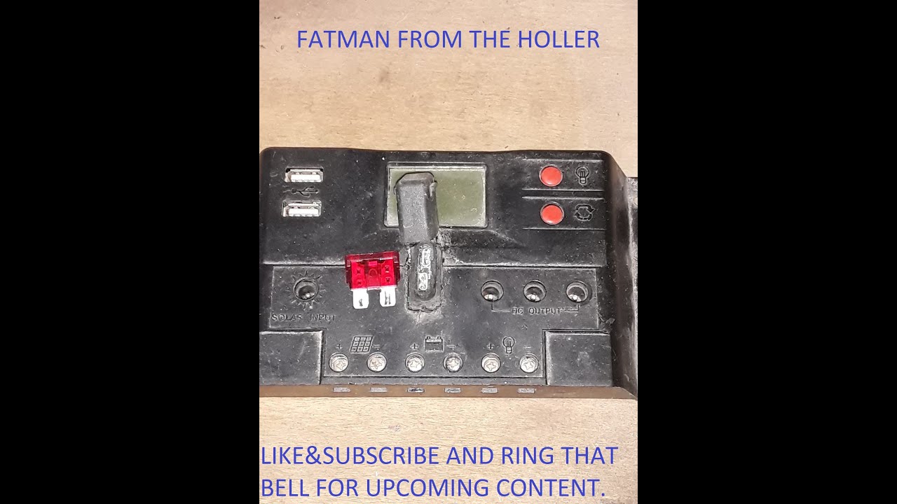 Modify 100W Thunderbolt solar charge controller. Harbor Freight, Solar