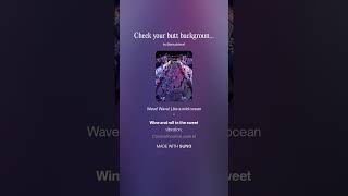 Check your butt background