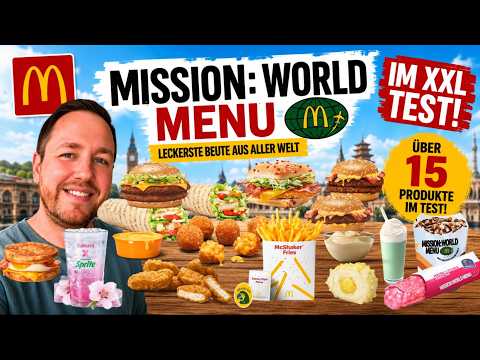 McDonald’s: World Menü Teil 1 im XXL Test - über 15 neue Produkte! #mcdonalds #fastfood #weltreise