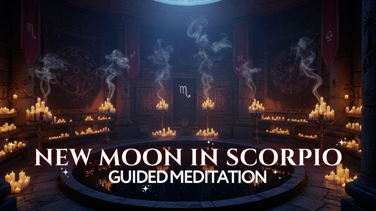 New Moon in Scorpio Guided Meditation | Release, Transform & Set ...