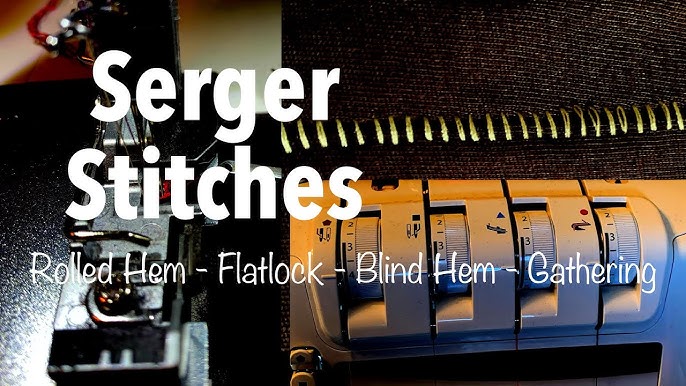 How to Serge a Flatlock Stitch for a Side-by-Side Seam 