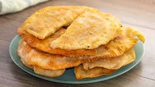 Quick Chebureki Recipe - Russian Fried Dumplings