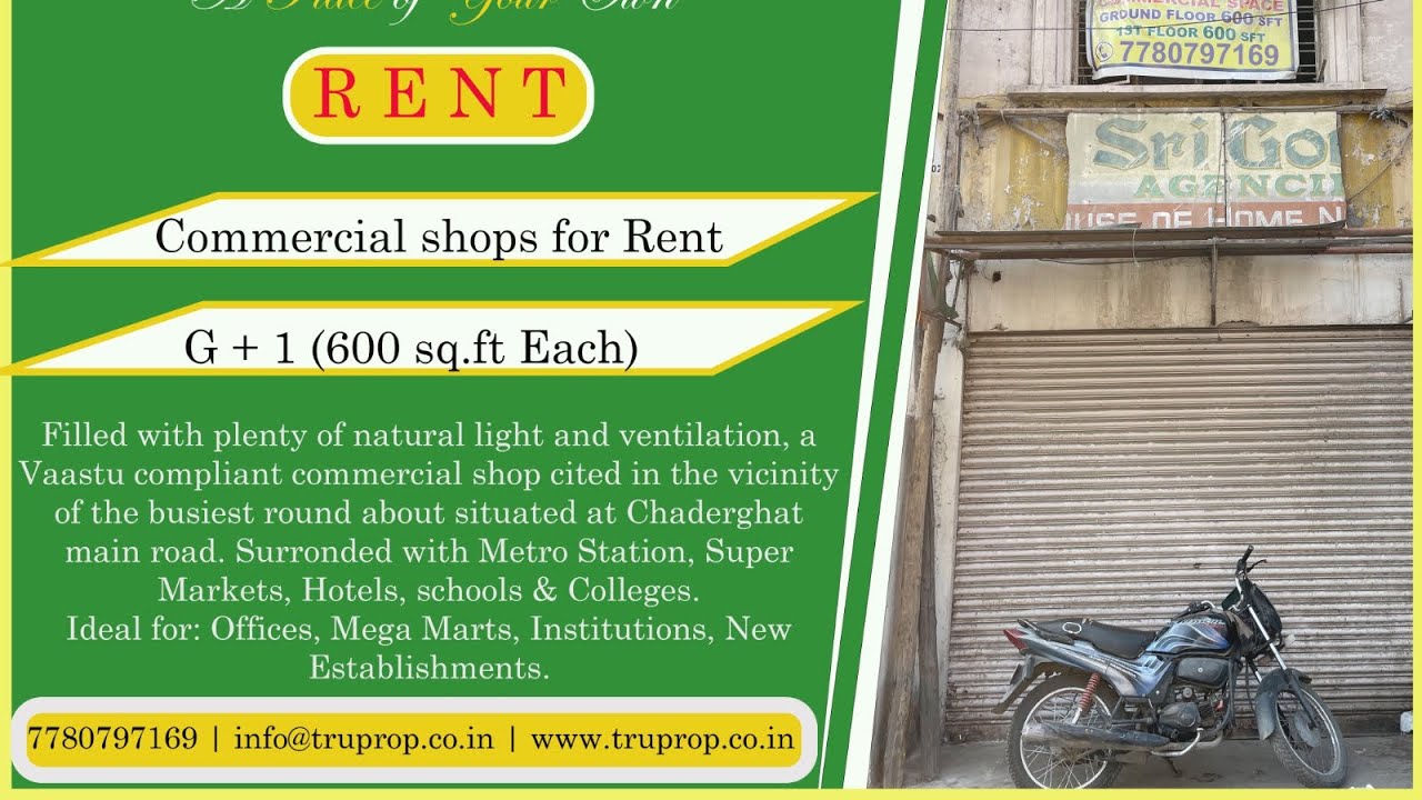 Commercial shop RENT hyderabad telangana YouTube