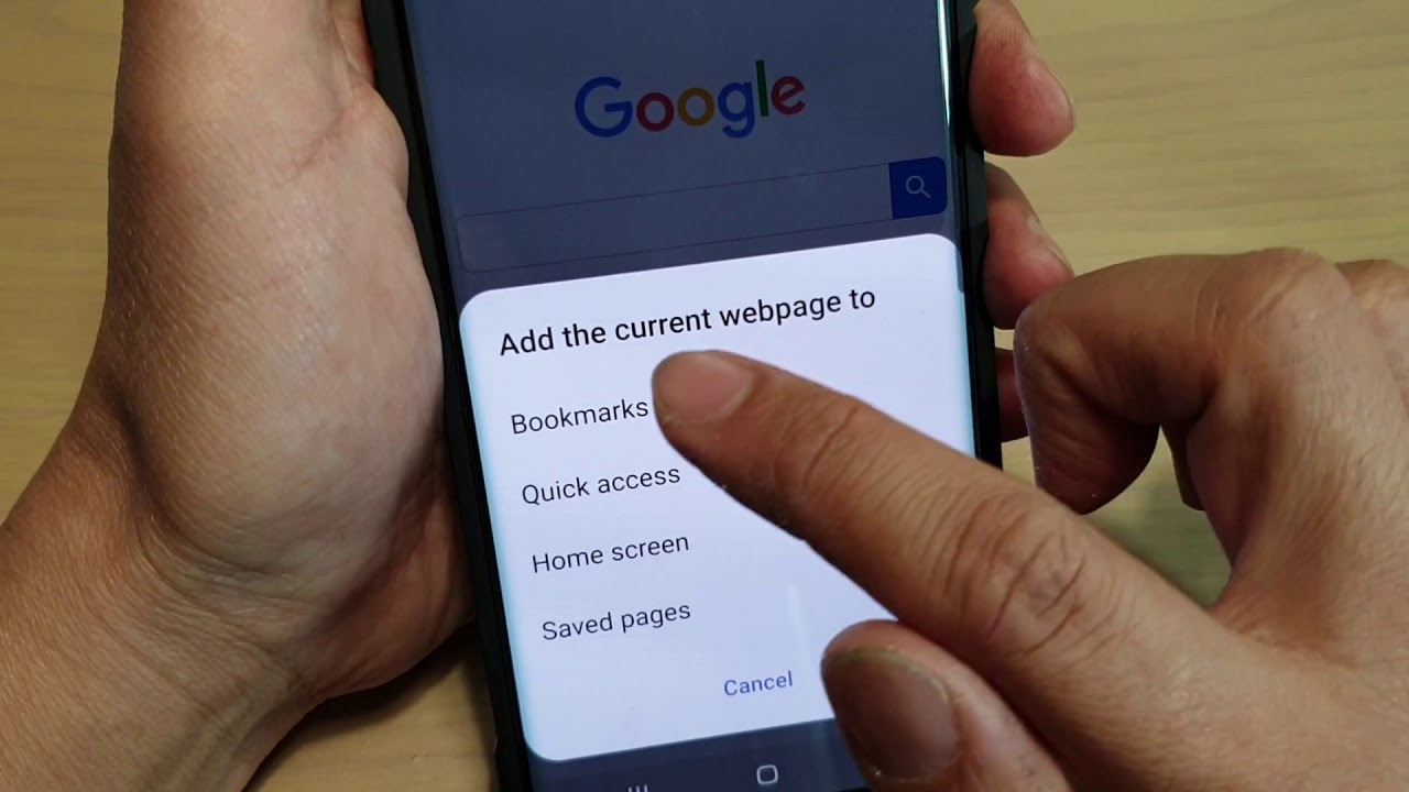 How To Bookmark On Samsung S9