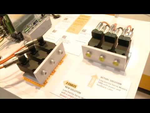 Parker's Triple Axis Servo Drive with Single Cable Motor
