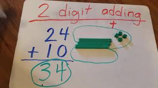 Adding and Subtracting 2 digits with manipulatives