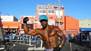 Venice Beach  in Los Angeles (Muscle Beach, Freakshow, and marijuana)