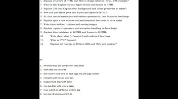 B.SC web-technology question paper|| KRISHNA UNIVERSITY