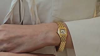 Panthère de Cartier watch Gold mini and Steel small. Sydney