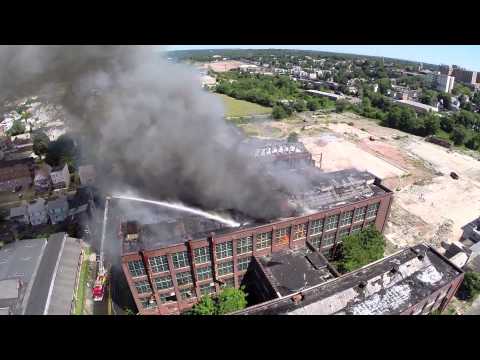 Remington Arms Factory Fire (Bridgeport, CT) 8/19/14 Long Version