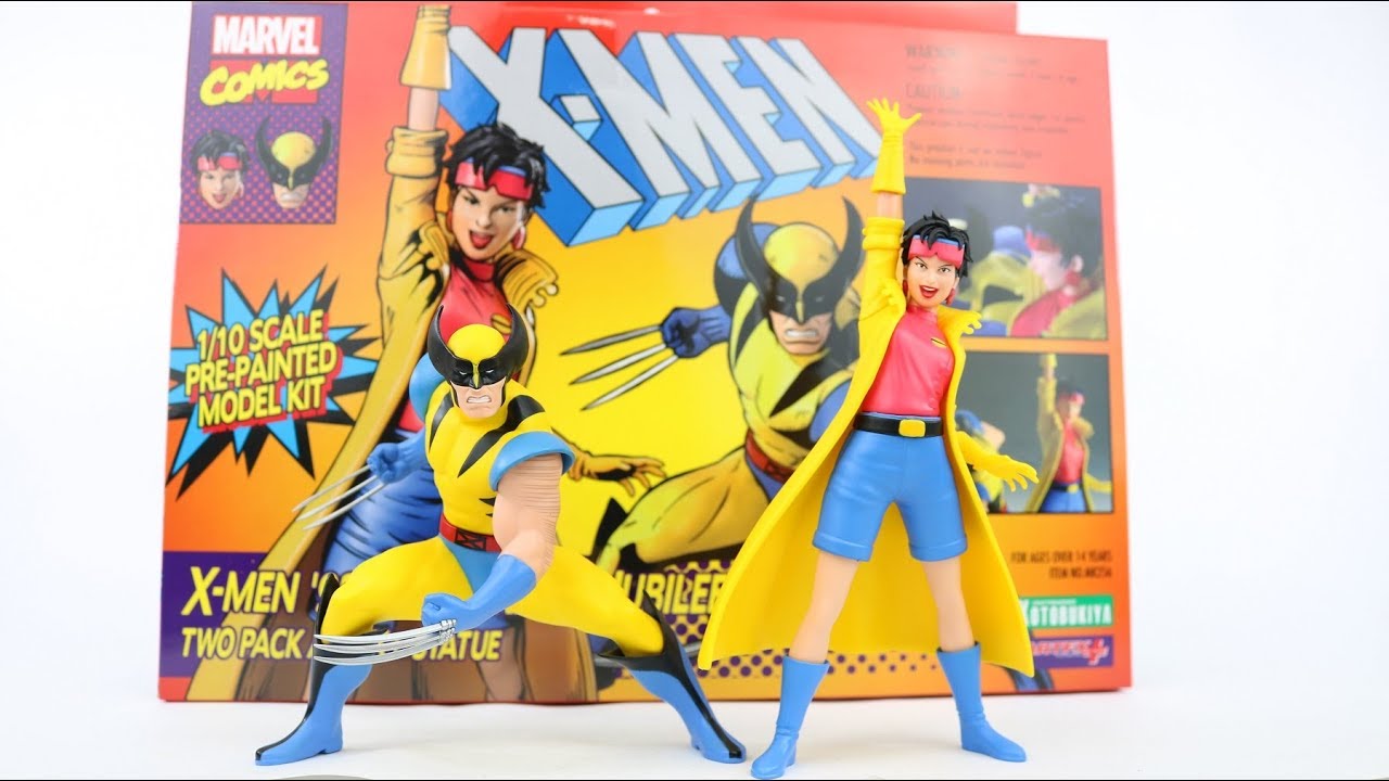 Wolverine e Jubileu X-Men 92 ArtFX Kotobukiya 2-pack Statue