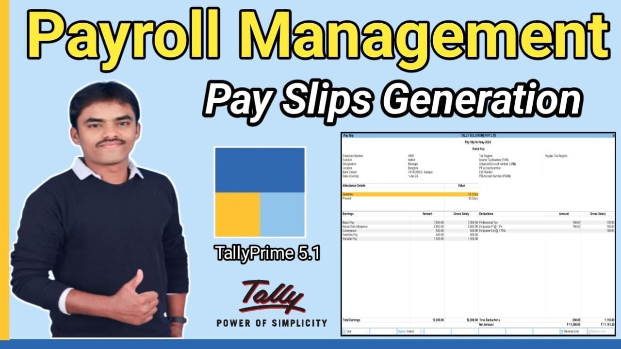 Comprehensive Guide to Payroll in Tally Prime 5.1 - YouTube