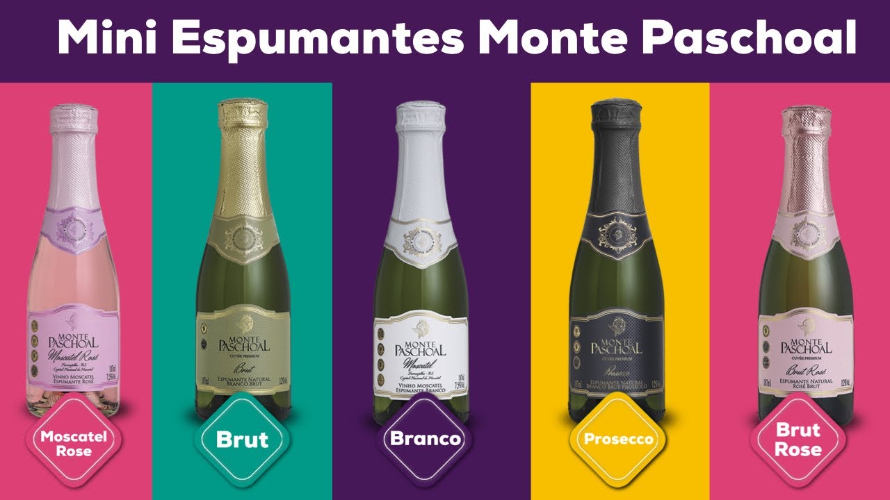 Mini Espumante Monte Paschoal Moscatel Branca 187ml | Werle