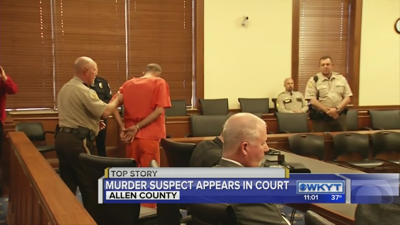 Murder suspect appears in court - YouTube