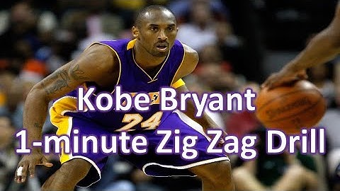 Kobe Bryant 1-minute Zig Zag Drill--Play LOCKDOWN Defense