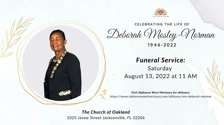 "Celebrating The Life of Deborah Mosley-Norman"