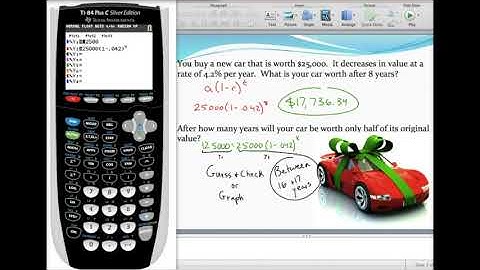 Using exponential decay models