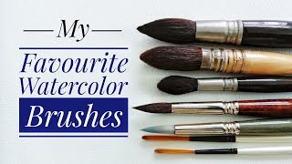My Favourite Watercolor Brushes & How I Use Them - Escoda - Raphael - Seikai